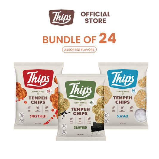 [Subscription Plan- Bundle of 24] Thips Variety Flavor Tempeh Chips