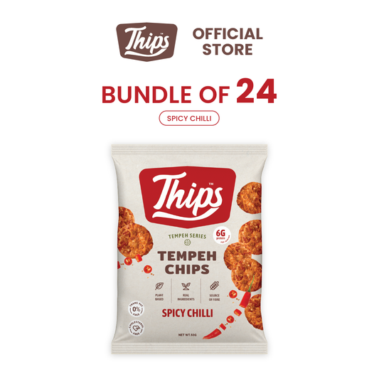 [Subscription Plan- Bundle of 24] Thips Spicy Chilli Tempeh Chips