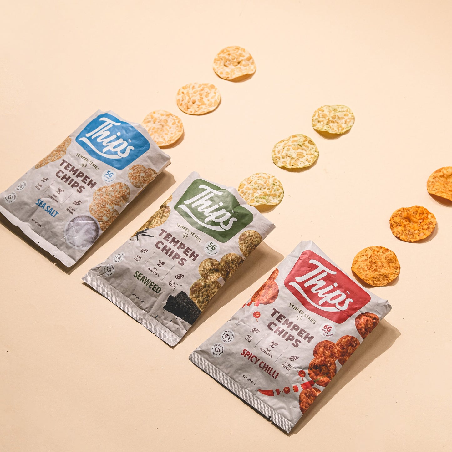 [Subscription Plan- Bundle of 12] Thips Variety Flavor Tempeh Chips