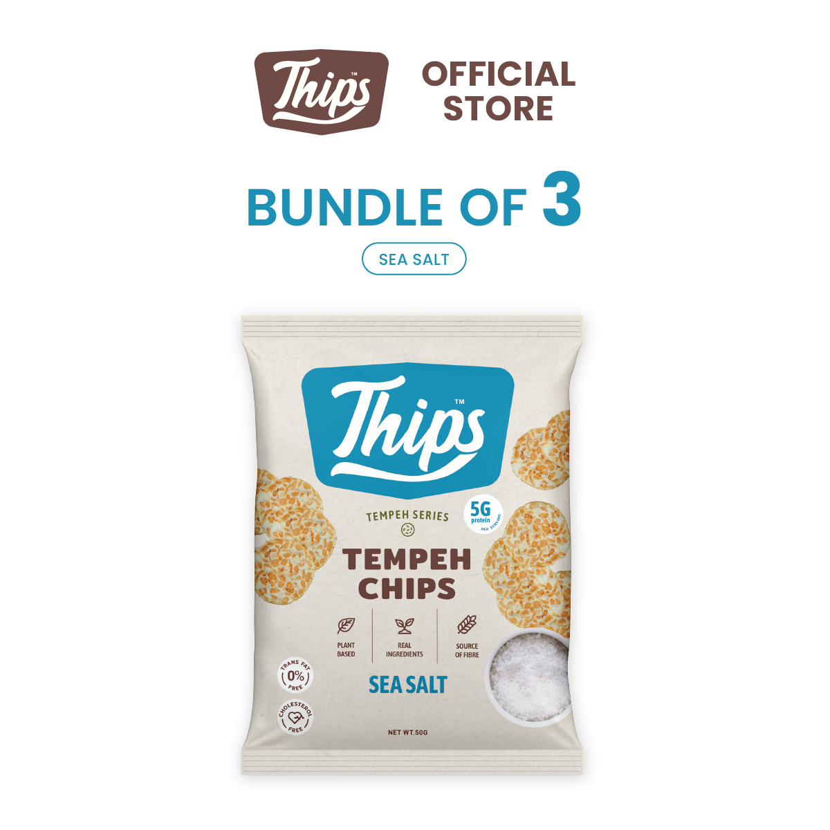 [Bundle of 3] Thips Variety Flavor Tempeh Chips