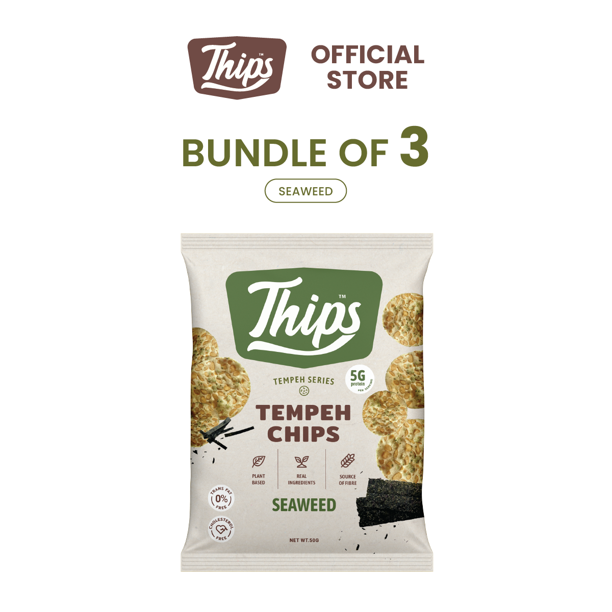 [Bundle of 3] Thips Variety Flavor Tempeh Chips